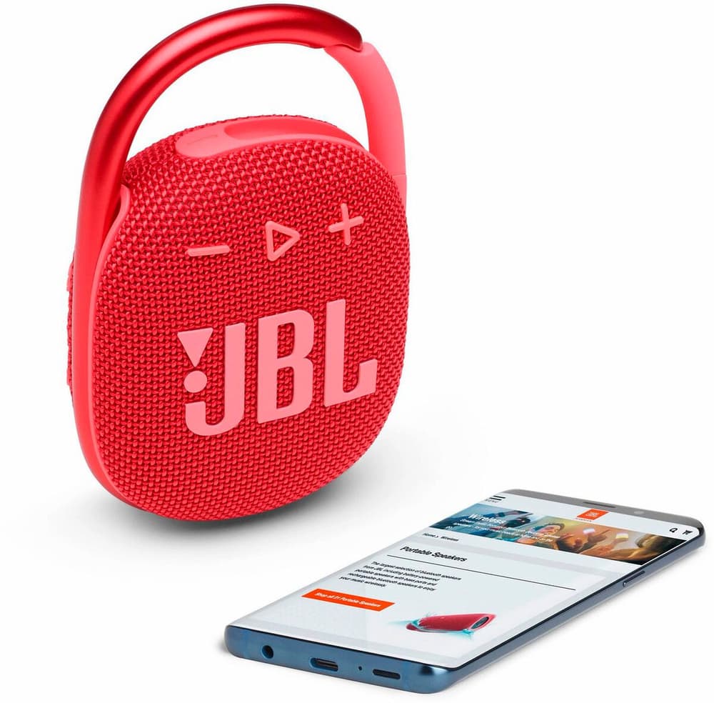 Clip 4 - Rot Portabler Lautsprecher JBL 785300165288 Farbe Rot Bild Nr. 1
