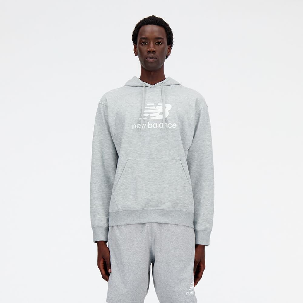 Sport Essentials Stacked Logo French Terry Hoodie Pull-over New Balance 474128500581 Taille L Couleur gris claire Photo no. 1