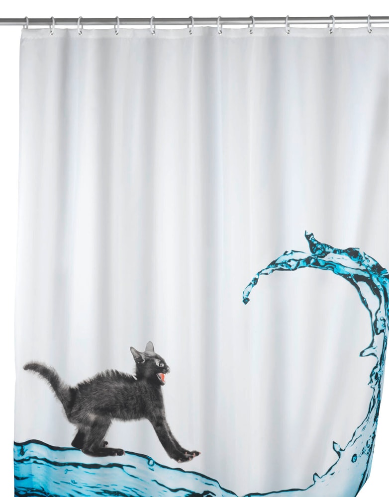 Tenda doccia Cat antimuffa Tenda da doccia WENKO 674006600000 N. figura 1