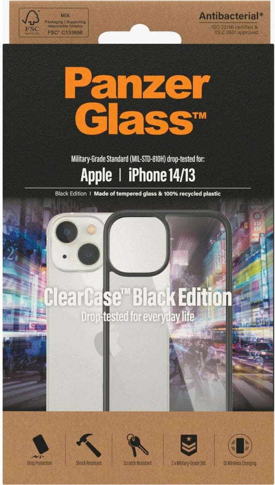 ClearCase iPhone 14 Coque smartphone Panzerglass 785300196516 Photo no. 1