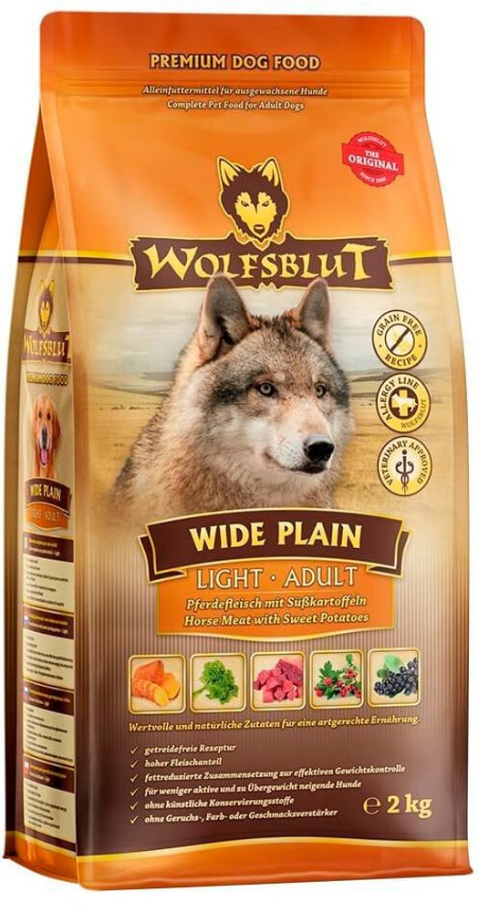 Dog Wide Plain Adult Light Trockenfutter Wolfsblut 785300193829 Bild Nr. 1