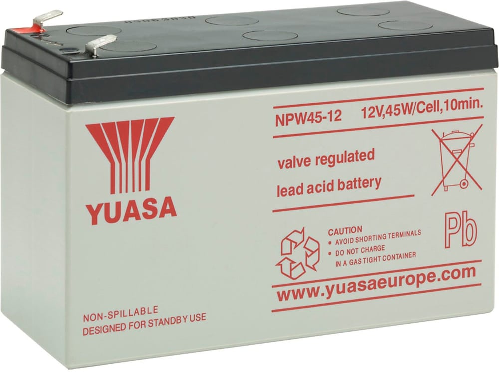 Batterie Auxilliary 12V/8.5Ah Batteria del motociclo YUASA 621217100000 N. figura 1