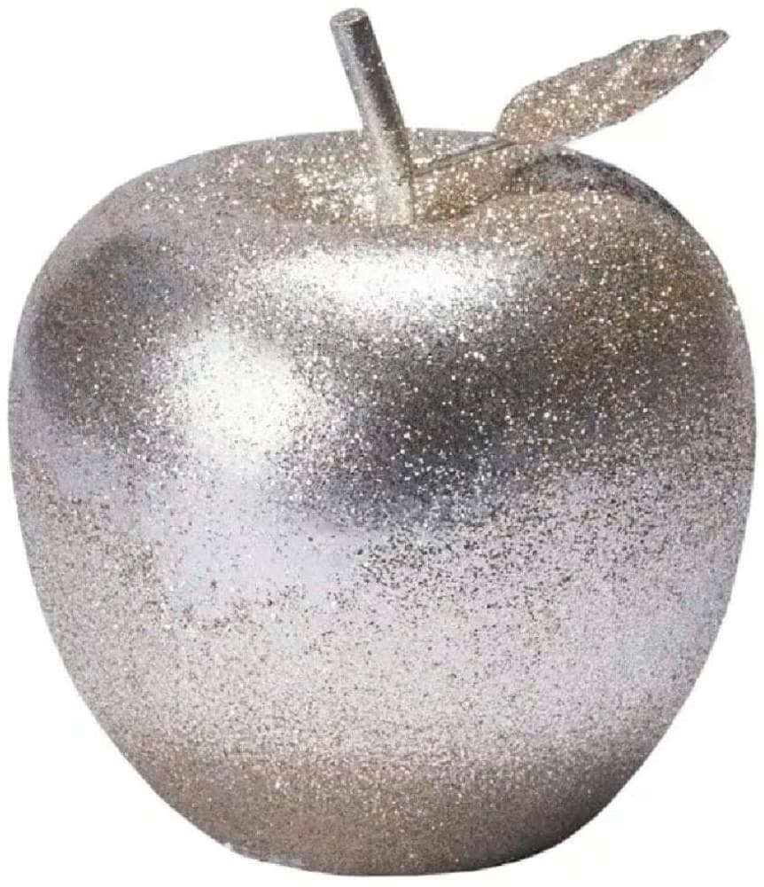 Présentoir Pomme 10.5 cm Poylresin, 10.5 x 9.5 cm, argent/or Décoration de Noël Lene Bjerre 785302444564 Photo no. 1