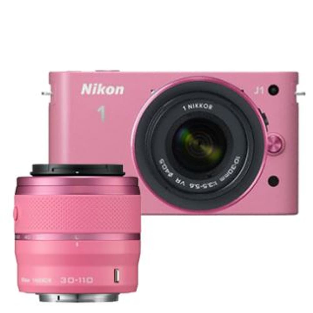 Nikon-1 J1 Kit VR 10-30 + 30-110 pink Ap 95110002975113 Photo n°. 1
