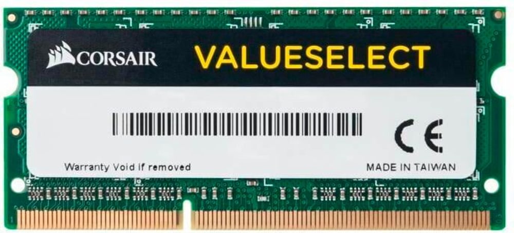 SO-DDR3-RAM ValueSelect 1600 MHz 1x 4 GB Mémoire vive Corsair 785302410942 Photo no. 1