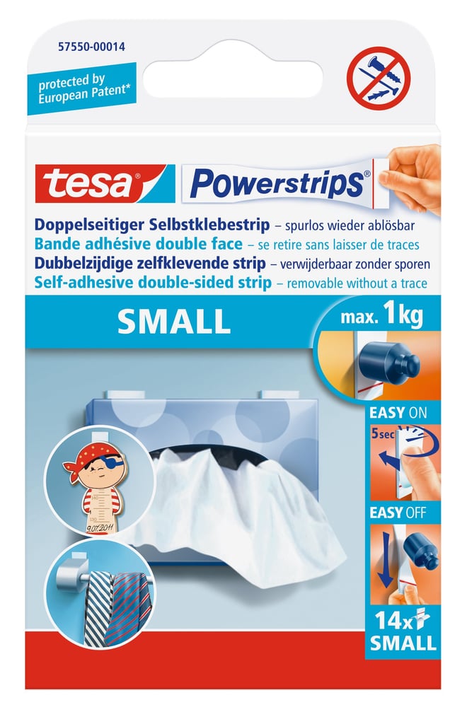 Powerstrip 14p. small Strisce adesive Tesa 675670200000 N. figura 1