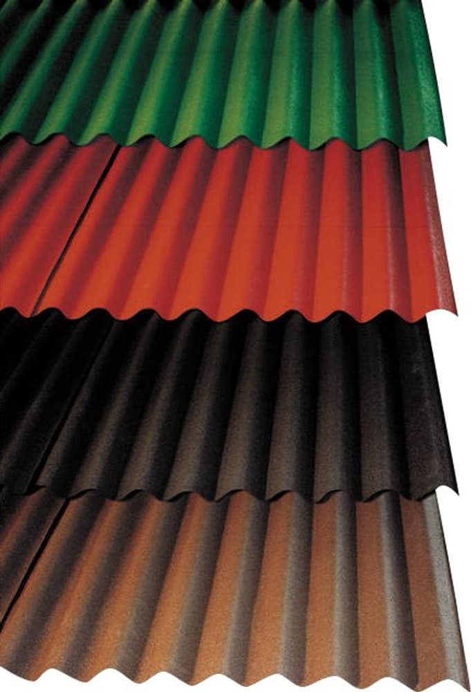 Onduline Bitumen–Wellplatten 678036600000 Farbe Grün Dimension L: 200.0 cm x B: 85.5 cm x T: 3.6 cm Bild Nr. 1