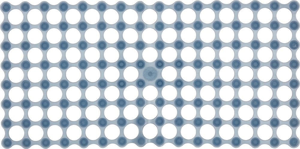 RONDO Tappetino da bagno 453160156043 Colore Blu Dimensioni L: 34.0 cm x A: 70.0 cm N. figura 1