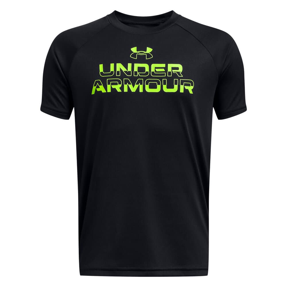 Tech Split Wordmark T-shirt Under Armour 469349612820 Taille 128 Couleur noir Photo no. 1