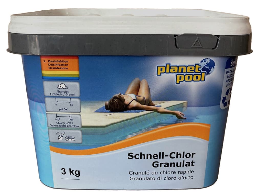Schnell-Chlor-Granulat Desinfektion Chlor Planet Pool 647089100000 Bild Nr. 1
