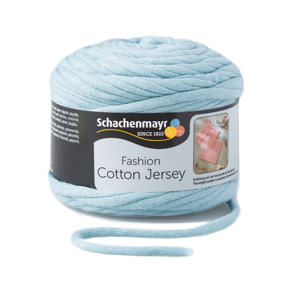 Lana Cotton Jersey Lana vergine Schachenmayr 667089200070 Colore Blu ghiaccio Dimensioni L: 9.0 cm x L: 6.0 cm x A: 9.0 cm N. figura 1