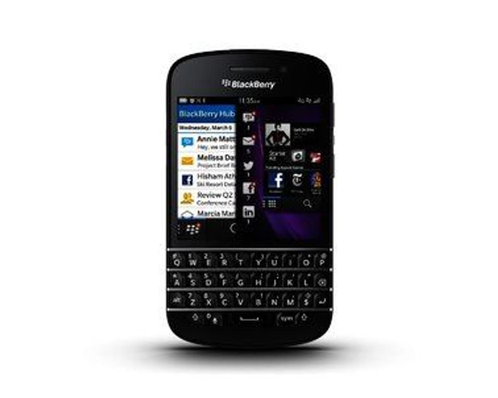 BLACKBERRY Q10 noir QWERTY Téléphone por BlackBerry 95110003545113 Photo n°. 1