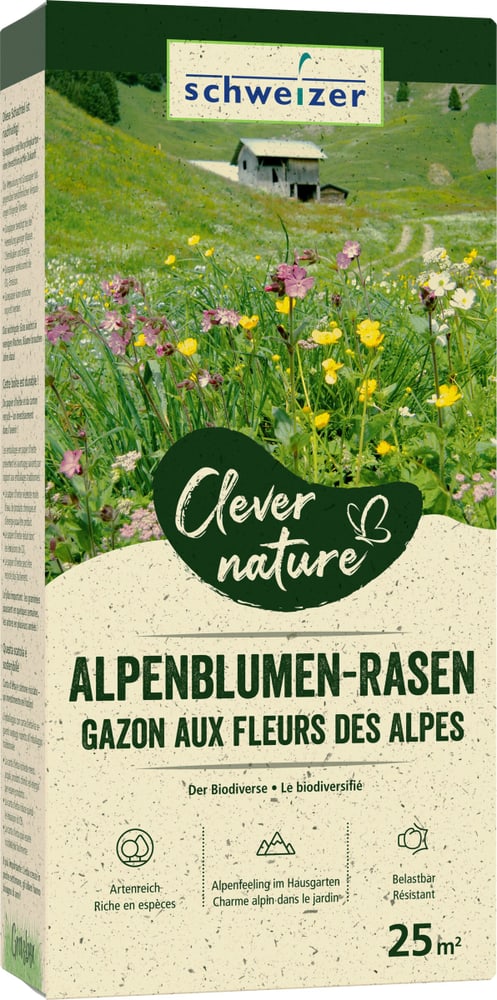 Clever nature Gazon aux fleurs des Alpes Semences de gazon Eric Schweizer 659295600000 Photo no. 1
