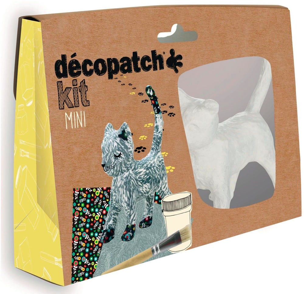 Kit artigianato gatto Set artigianale Décopatch 785302426839 N. figura 1
