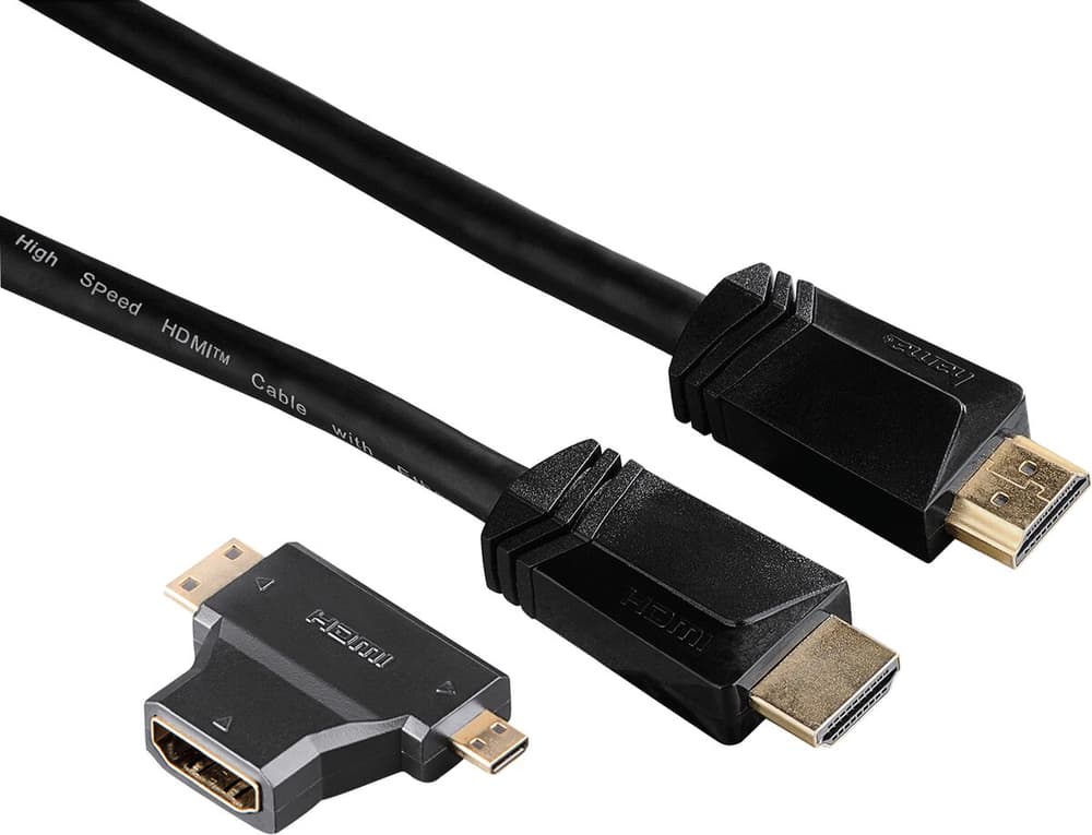 HDMI Kabel + HDMI Adapter Videokabel Hama 793191500000 Bild Nr. 1