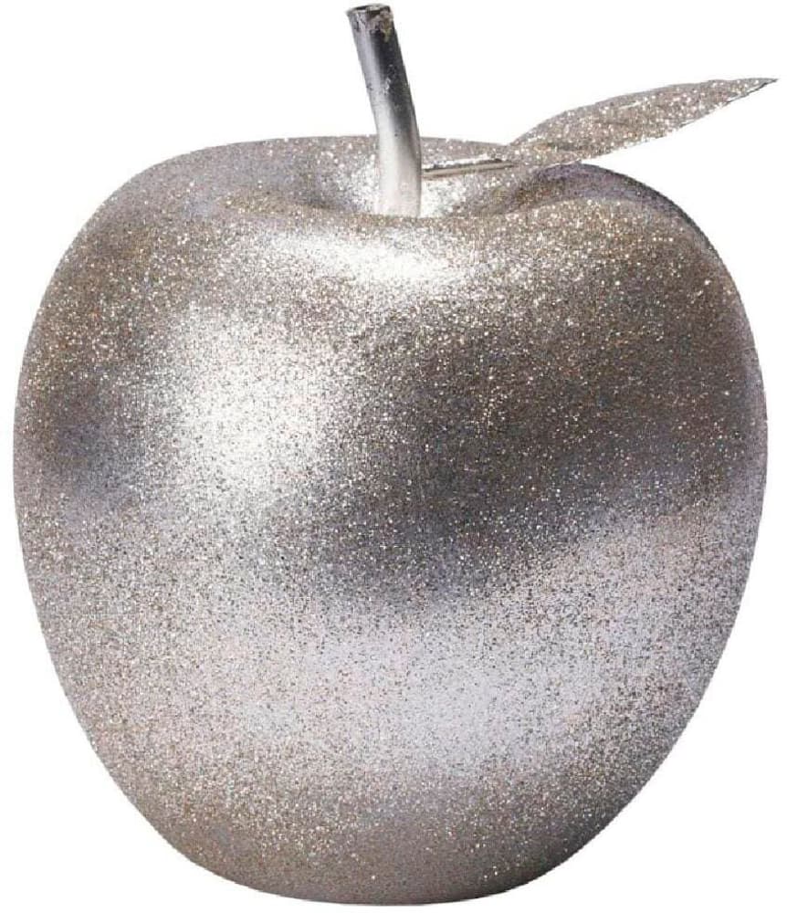 Présentoir Pomme 17 cm Poylresin, 17 x 14 cm, argent/or Décoration de Noël Lene Bjerre 785302444565 Photo no. 1