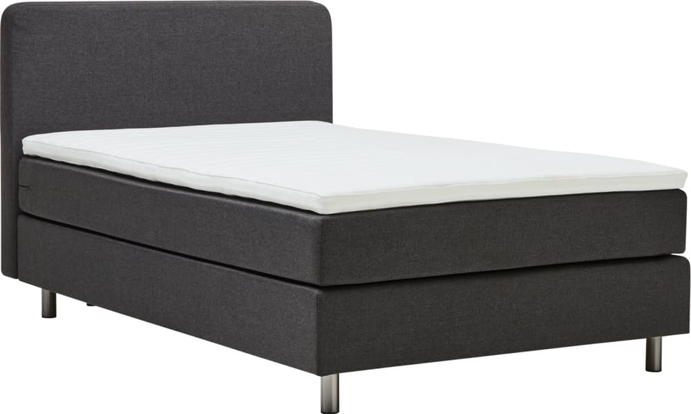 VALERIE Lit Boxspring 407761000000 Dimensions L: 120.0 cm x P: 200.0 cm Couleur Anthracite Photo no. 1