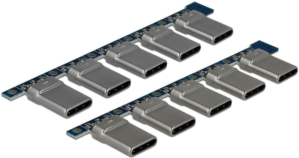 2.0 Steckverbinder USB2.0-C 10x, Lötanschluss USB Adapter DeLock 785302404993 Bild Nr. 1