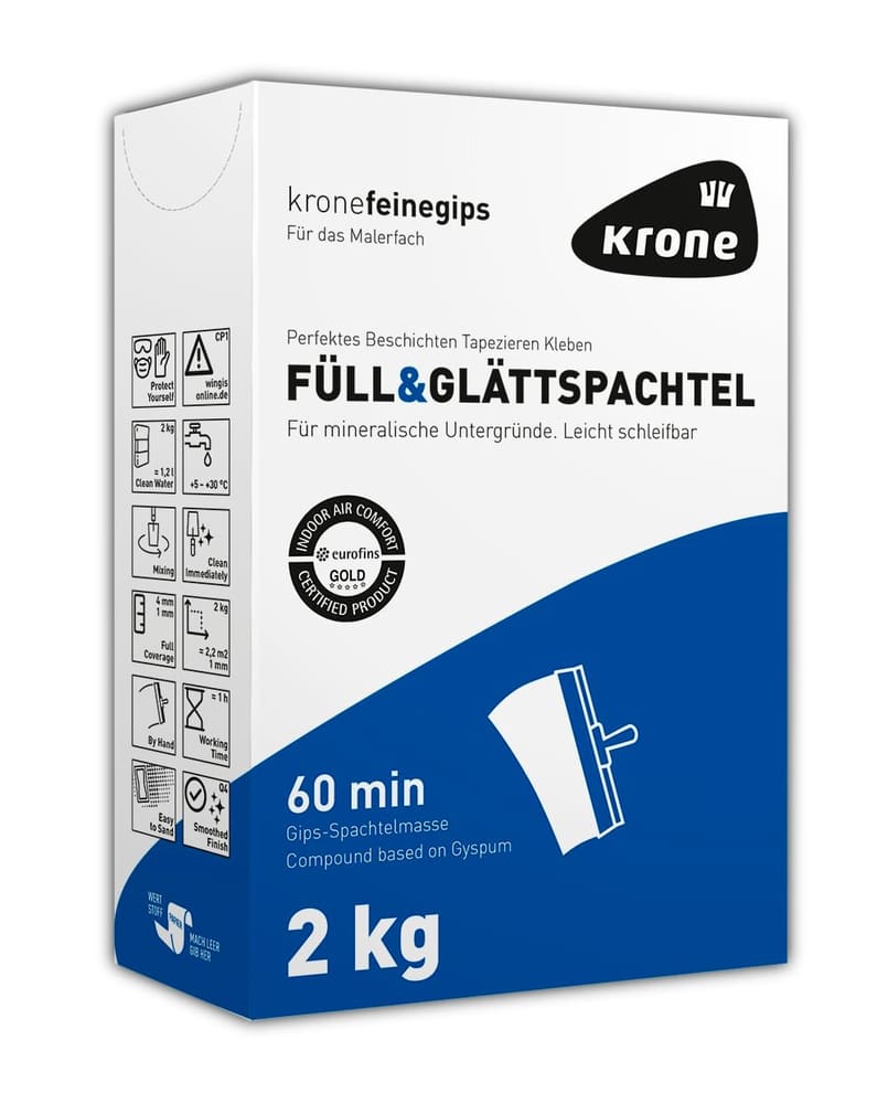 Füll&Glätt Spachtel 2 kg Spachtel Krone 676056400000 Bild Nr. 1