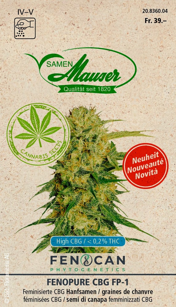 Samen Mauser Cannabis Fenopure (FP 1) Semences d'herbes arom
