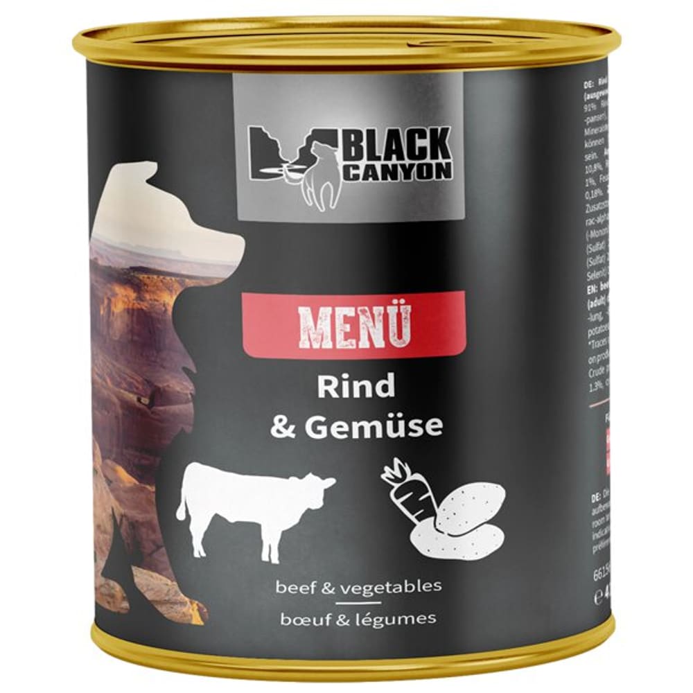 Menu Rind, 820g Nassfutter Black Canyon 658571400000 Bild Nr. 1