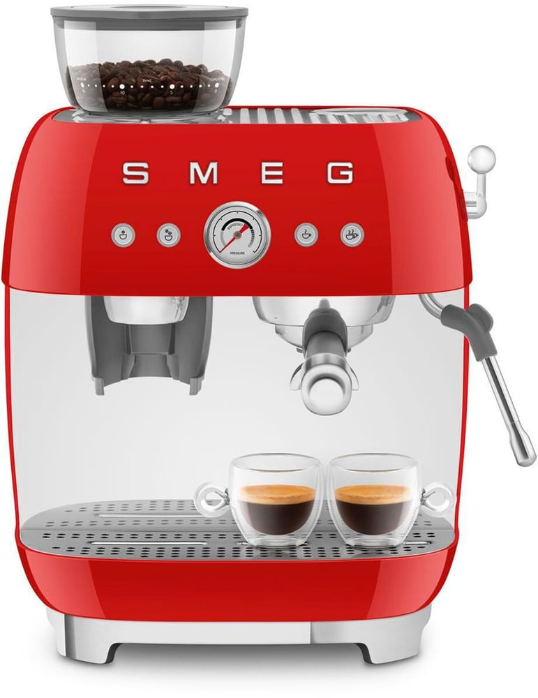 50's Style EGF03RDEU rosso Macchina per caffè espresso Smeg 785302412835 N. figura 1