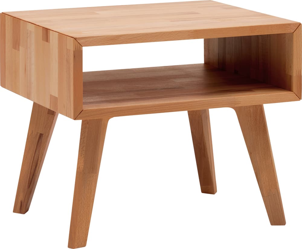 JACA Table de chevet HASENA 407714785012 Dimensions L: 50.0 cm x P: 41.0 cm x H: 42.0 cm Couleur Cœur de hêtre Photo no. 1