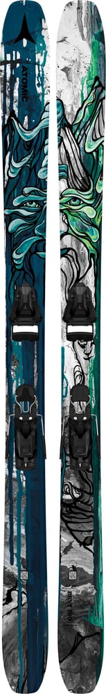 Bent 100 inkl. Strive 12 GW Skis Freeskiing avec fixations Atomic 464321718822 Couleur bleu foncé Longueur 188 Photo no. 1