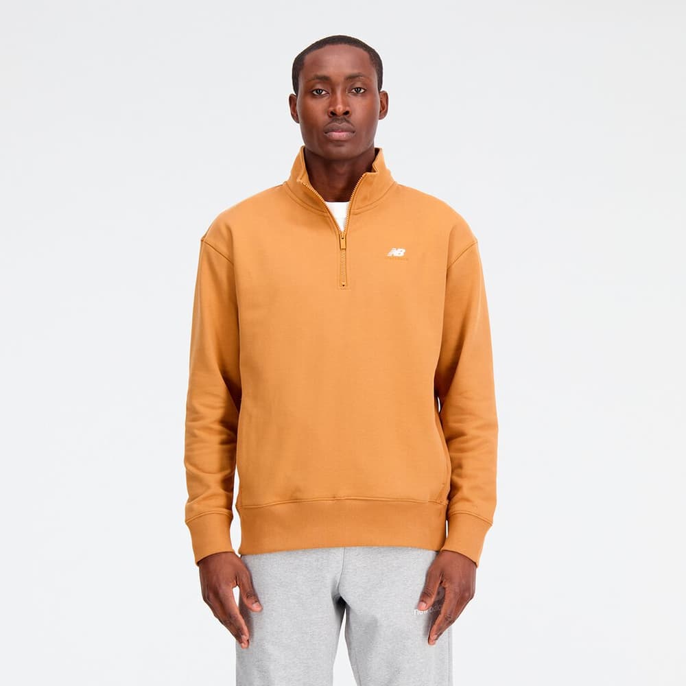 Athletics Remastered 1/4 Zip Pull-over New Balance 468900800558 Taille L Couleur caramel Photo no. 1