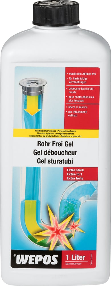Gel tubo libero extra forte Detergenti per la casa e detergenti per i sanitari Wepos 661448200000 N. figura 1