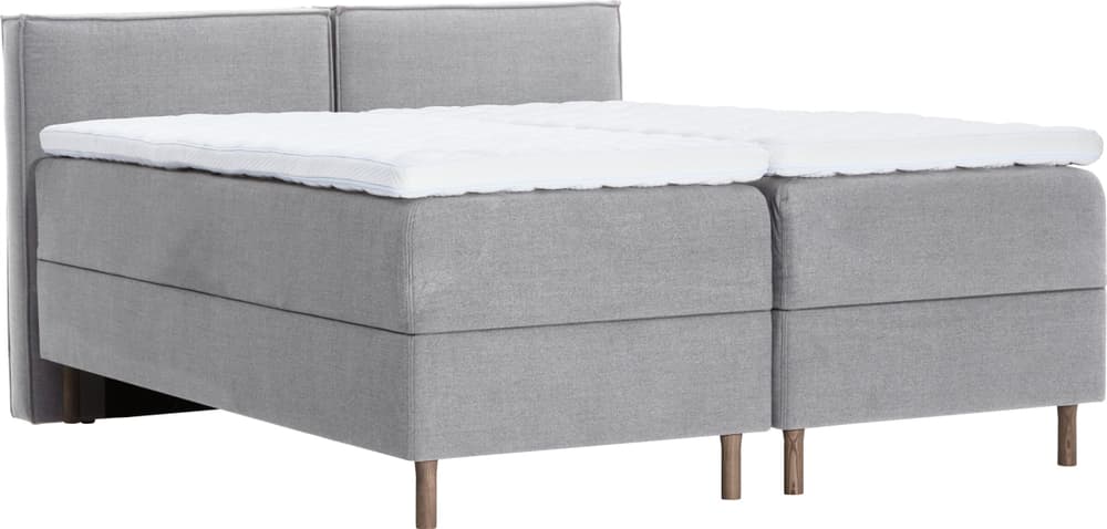 LUNE Lit Boxspring 407931800000 Dimensions L: 180.0 cm x P: 200.0 cm Couleur Gris clair Photo no. 1