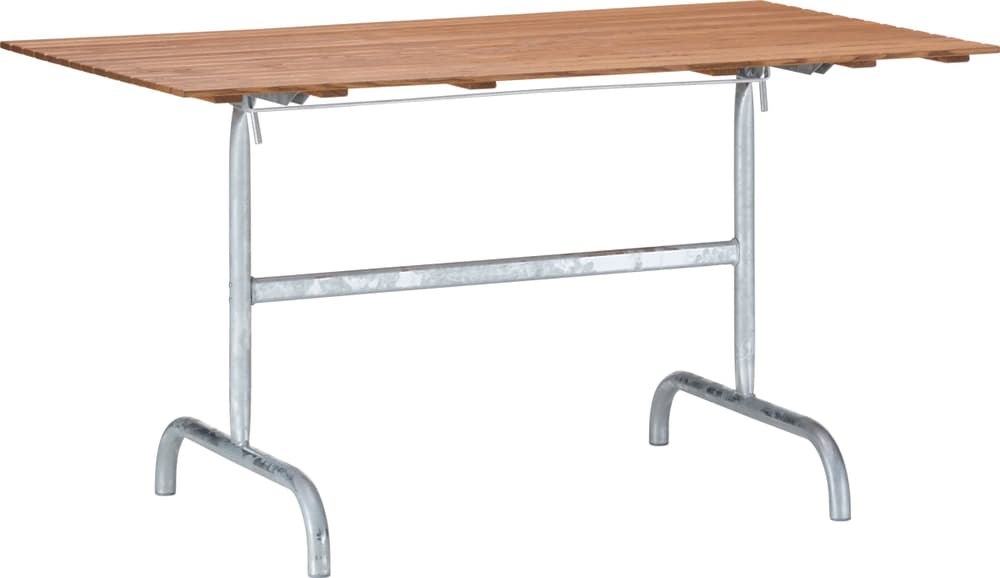 SÄNTIS Table pliante Schaffner 408094400000 Dimensions L: 140.0 cm x P: 80.0 cm x H: 72.0 cm Couleur Frêne Photo no. 1