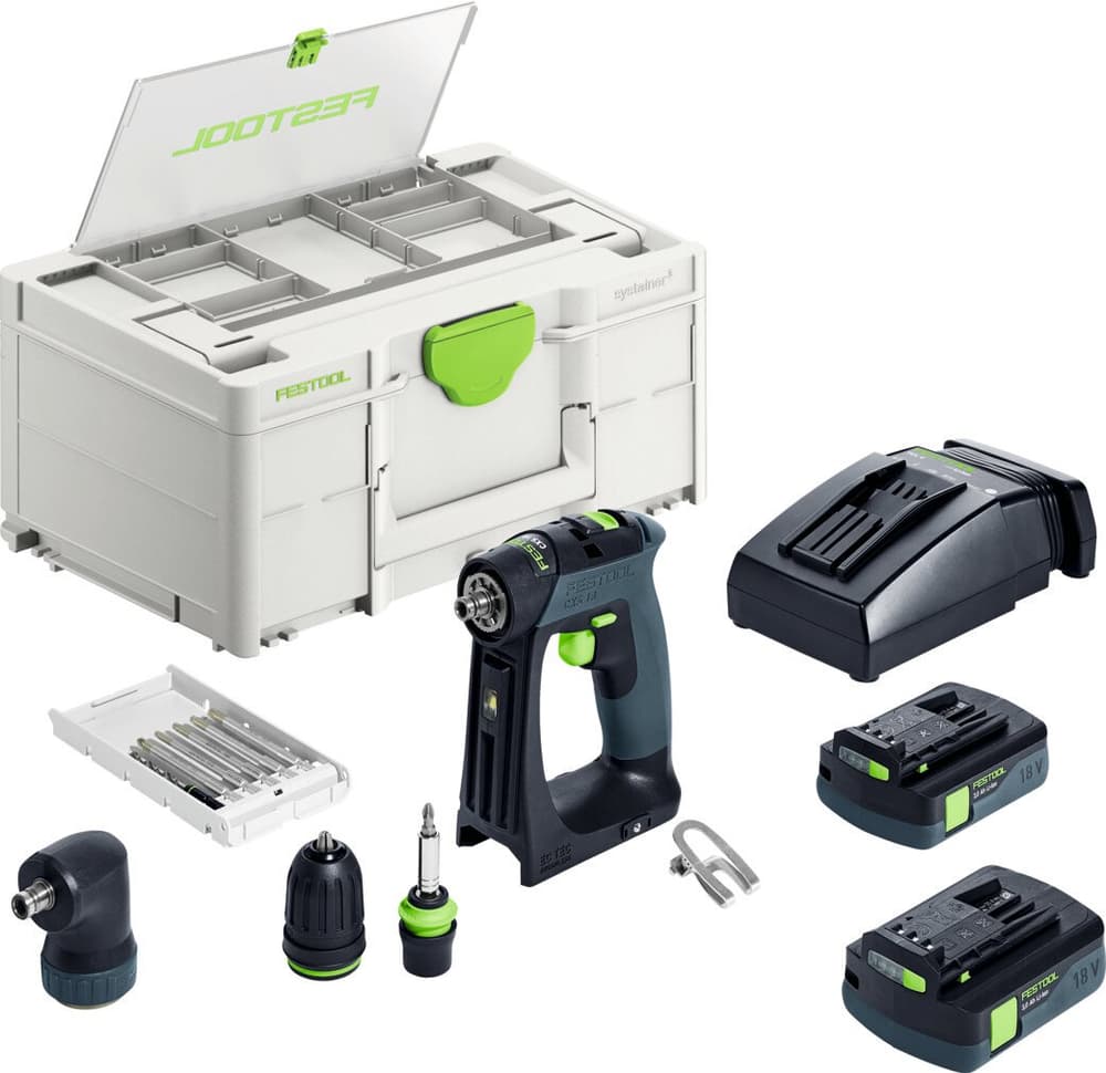 Perceuse-visseuse à accu FESTOOL CXS 18 C 3,0-Set Visseuse sans fil Festool 617008000000 Photo no. 1