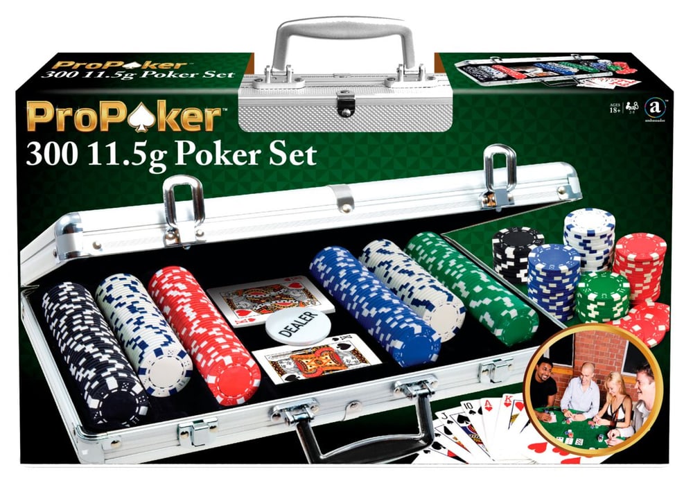 Propoker Poker Set 300 Chips Jeux de société 747384600000 Photo no. 1