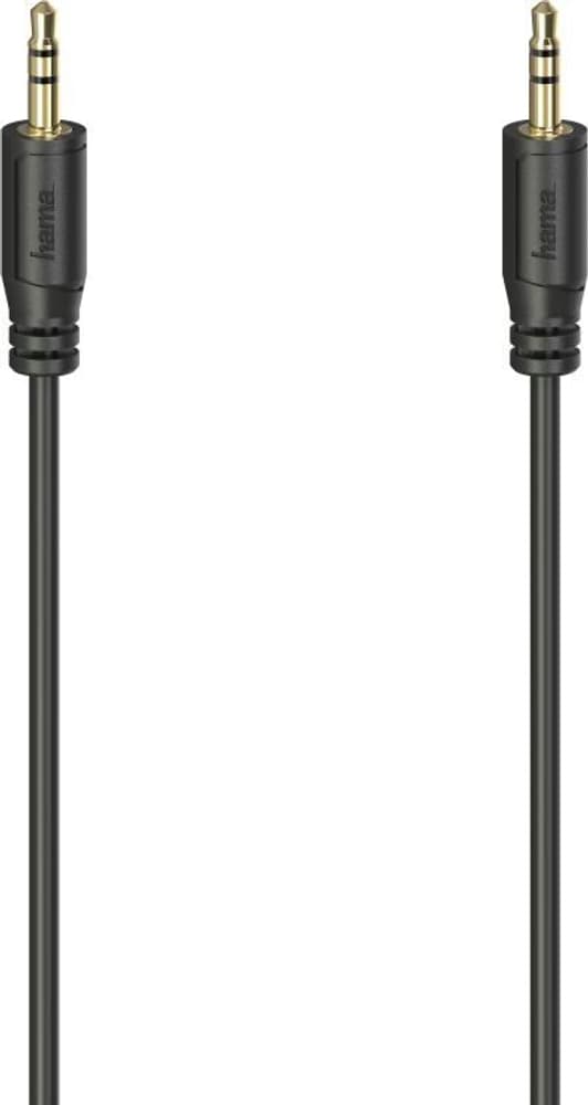 "Flexi-Slim", connettore jack da 3,5 mm, dorato, nero, 0,75 m Cavo audio Hama 785300174290 N. figura 1