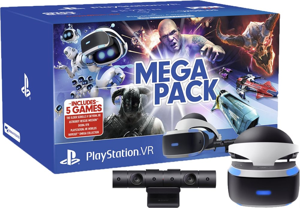 VR Headset Megapack  incl Camera & 5 giochi VR-Brille Sony 78553160000019 No. figura 1