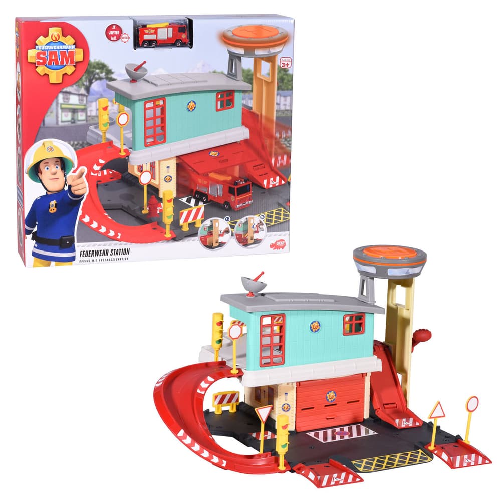 Sam Fire Station Autosili giocattolo Dickie Toys 746238900000 N. figura 1