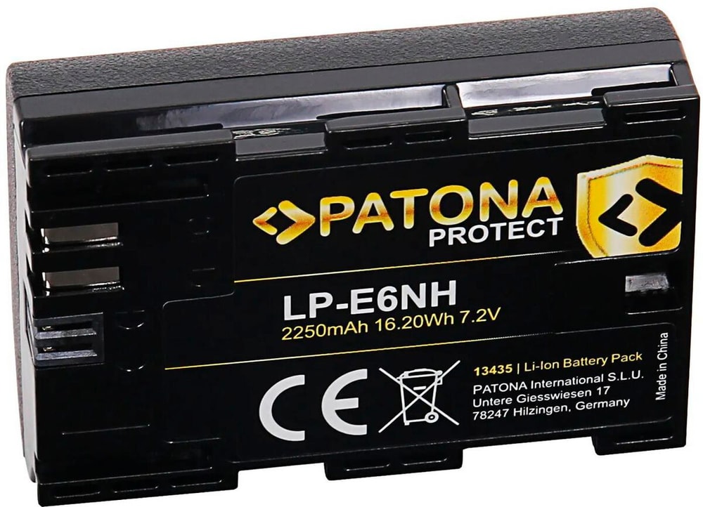 Protect Canon LP-E6NH Batterie pour appareil photo Patona 785300181659 Photo no. 1