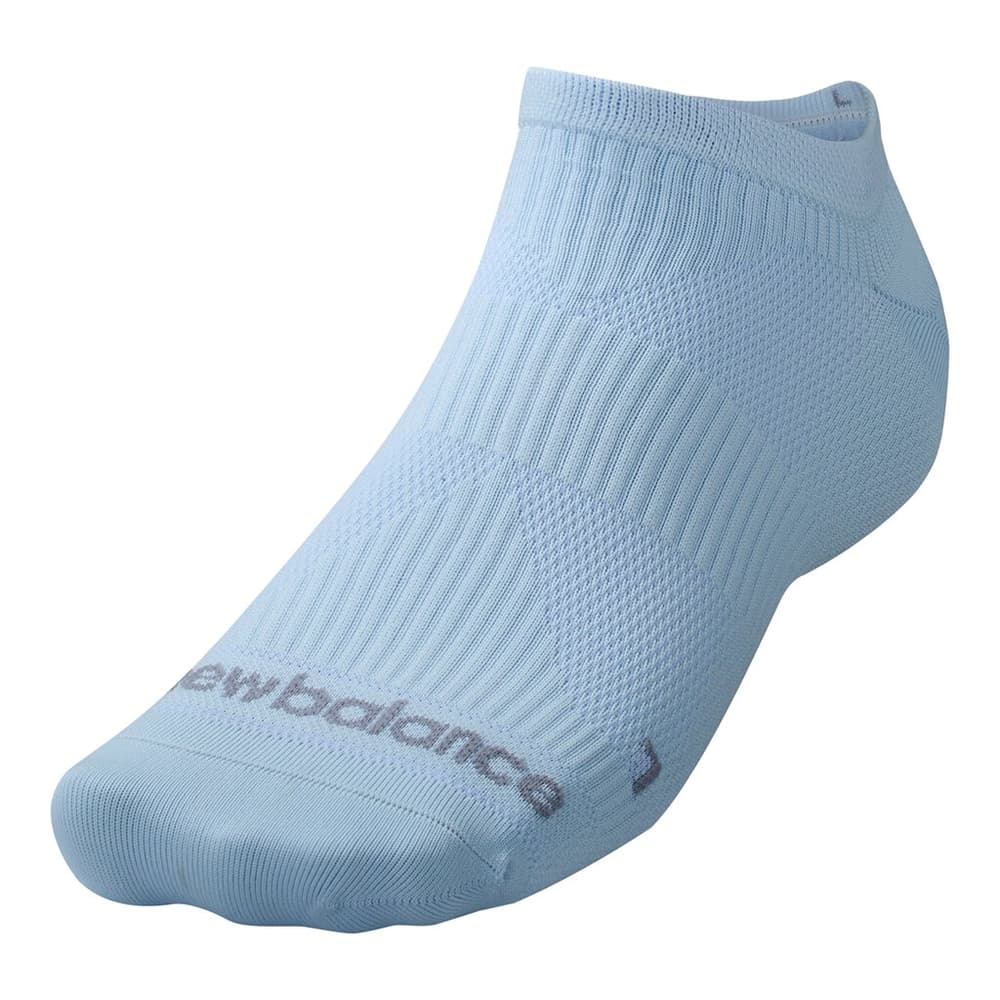 NB Run Foundation Flat Knit No Show Sock 1 Pair Calze New Balance 474157700441 Taglie M Colore blu chiaro N. figura 1