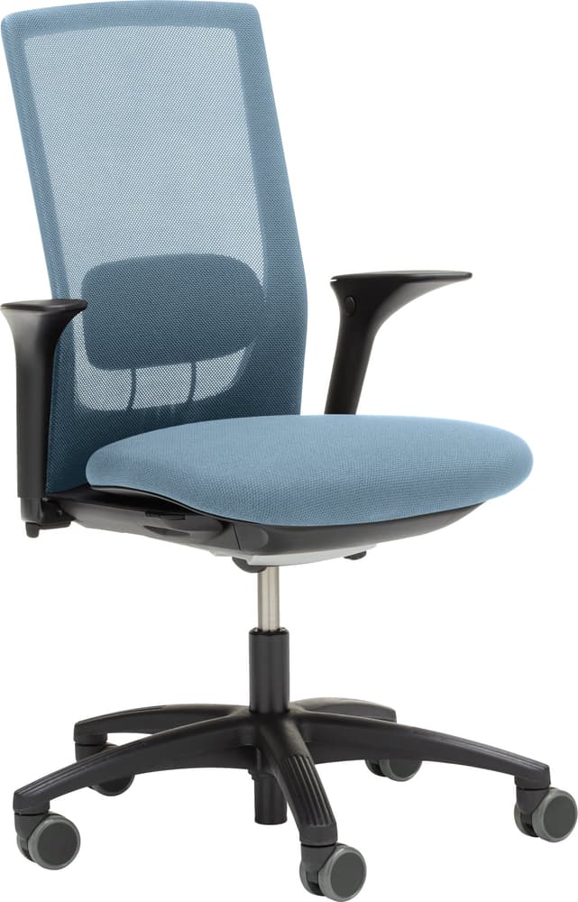 Futu Mesh  1100-S Chaise de bureau HAG 401512900041 Dimensions L: 61.0 cm x P: 47.0 cm x H: 105.0 cm Couleur Bleu clair Photo no. 1