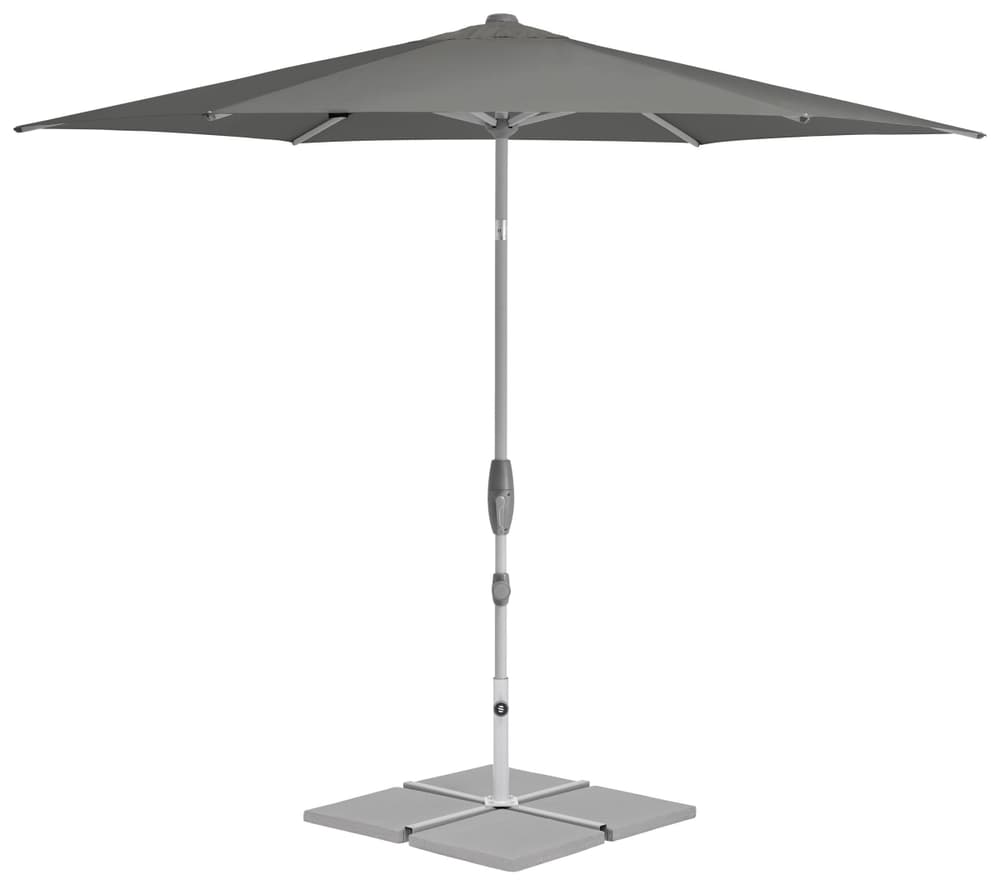 Suncomfort by Glatz SHELL TURN Sonnenschirm SHELL TURN Sonnenschirm Suncomfort by Glatz 408119100000 Grösse H: 266.0 cm Farbe Stone grey Bild Nr. 1