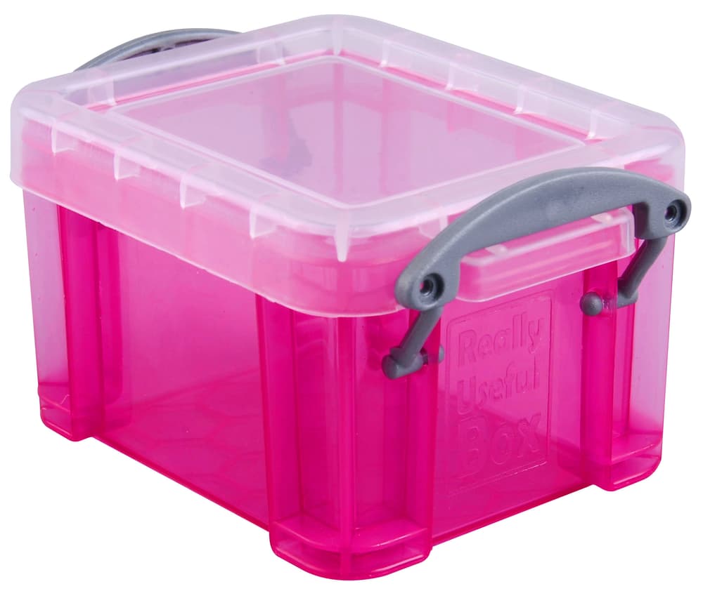 Ordnungsbox 0.14L Aufbewahrungsbox Really Useful Box 603730200000 Grösse L: 9.0 cm x B: 6.5 cm x H: 5.5 cm Farbe Pink Bild Nr. 1