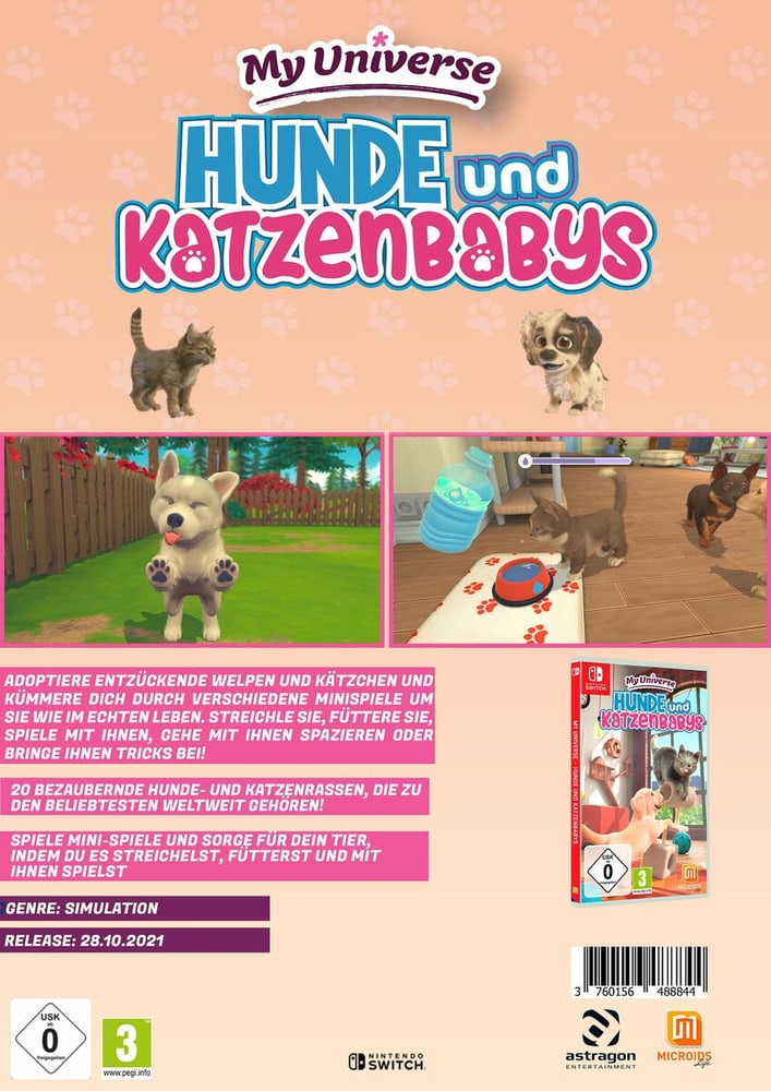 NSW - My Universe Hunde und Katzenbabys Game (Box) 785300161936 Bild Nr. 1