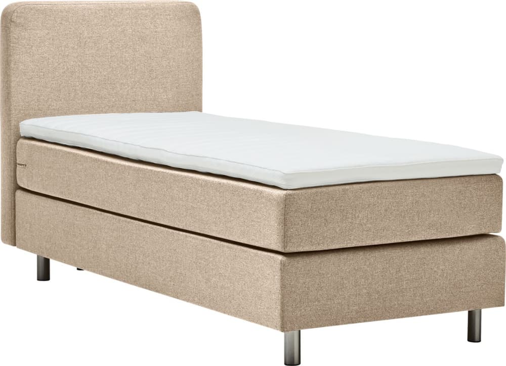 VALERIE Lit Boxspring 407758790074 Dimensions L: 90.0 cm x P: 200.0 cm Couleur Beige Photo no. 1