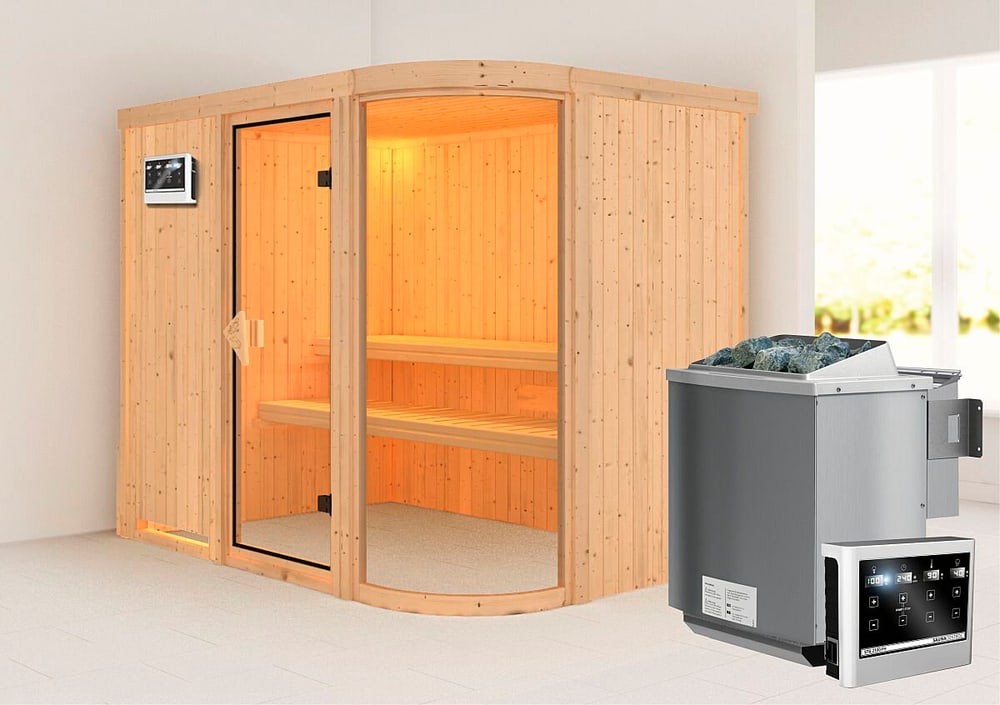 Sauna Parima 4 Accesso frontale Sauna Karibu 647541300000 N. figura 1