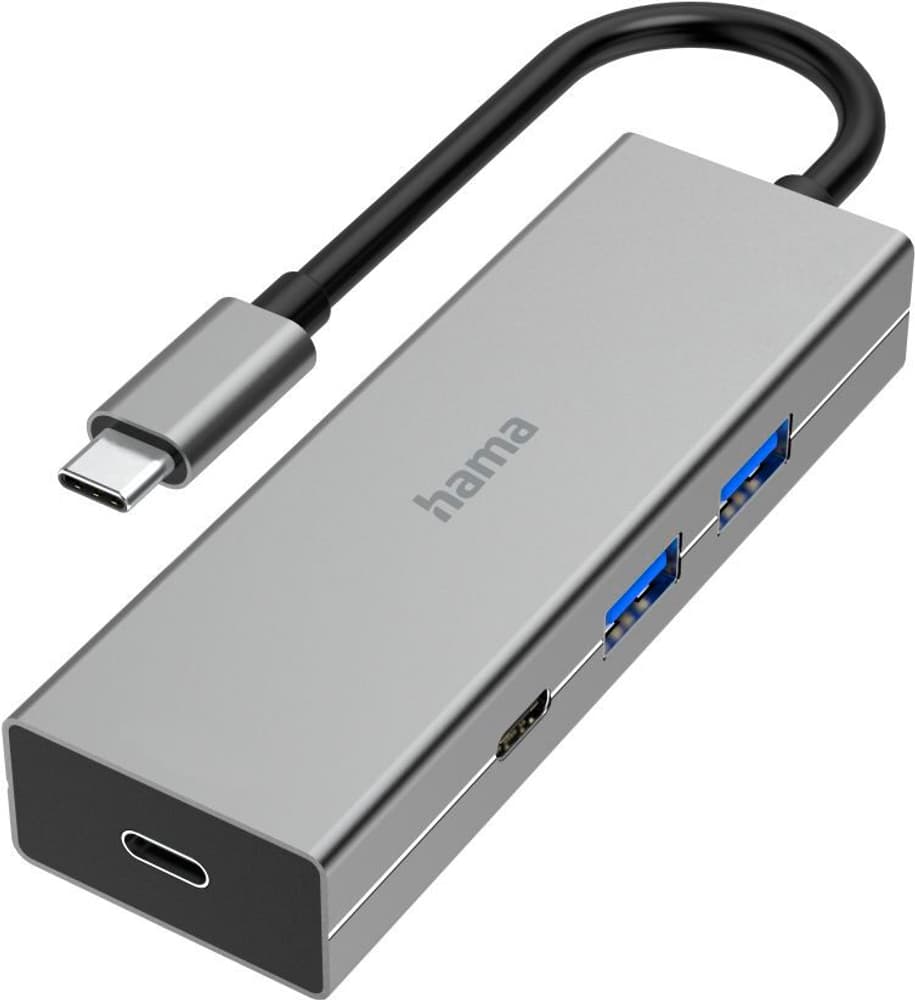 4 Ports, 2x USB-A, 2x USB-C, USB 3.2 Gen1, 5 Gbit / s Hub USB + station d’accueil Hama 785300179605 Photo no. 1