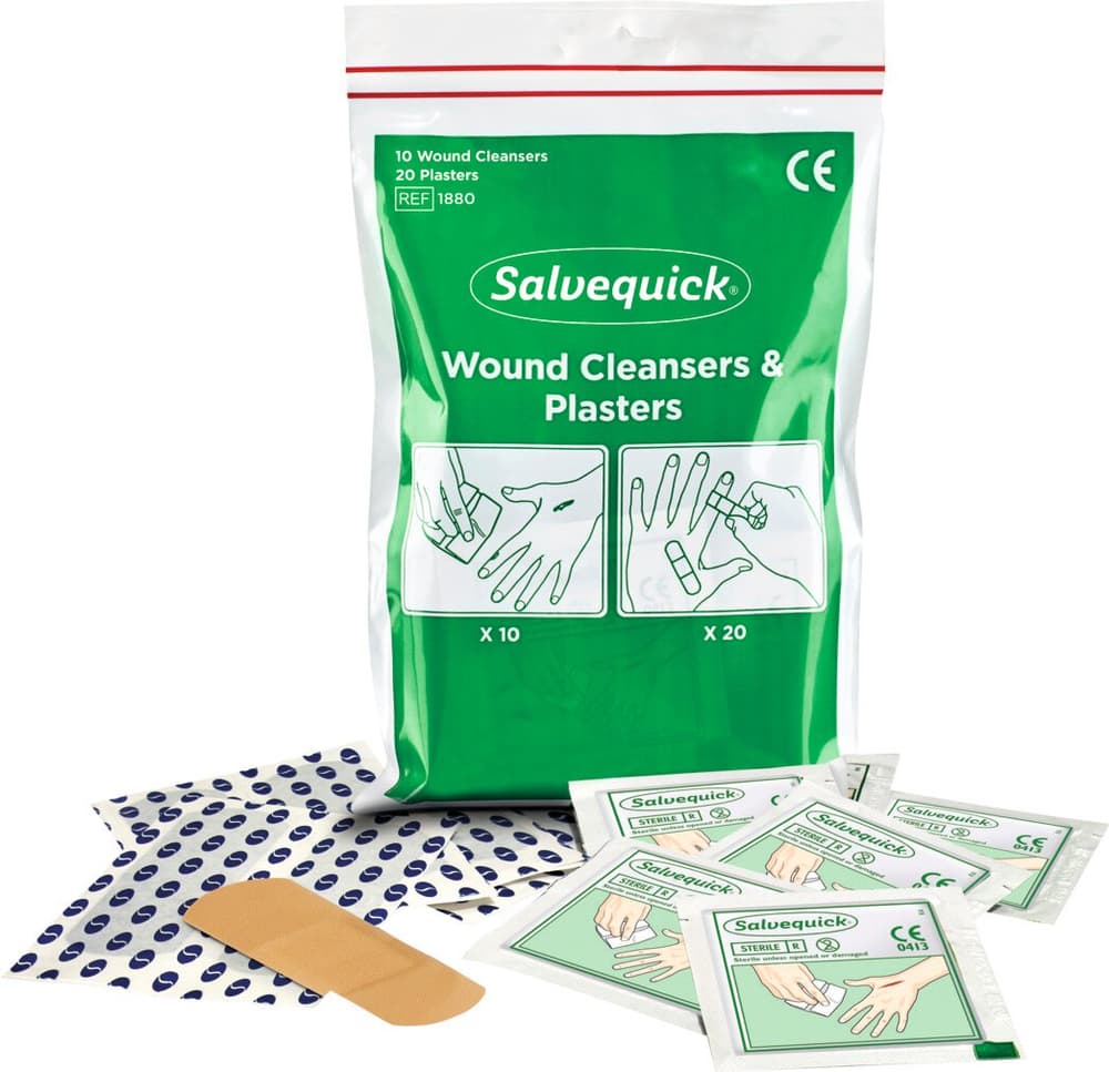 Detergente per ferite e cerotti Salvequick Cederroth 617181800000 N. figura 1