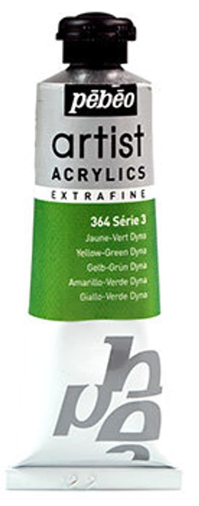 Acrylic EF 37 ml Colori acrilici Pebeo 663571900000 Colore Jaune vert dyna N. figura 1