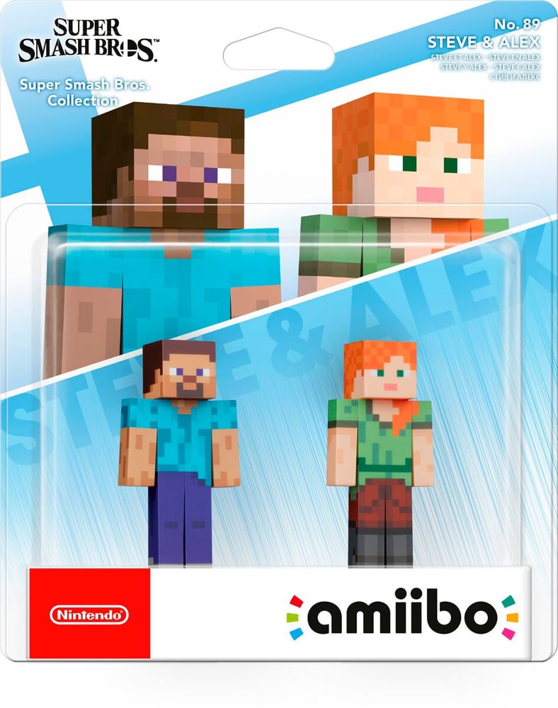 amiibo Super Smash Bros. Character - Steve + Alex Figure da collezionare Nintendo 785300177173 N. figura 1