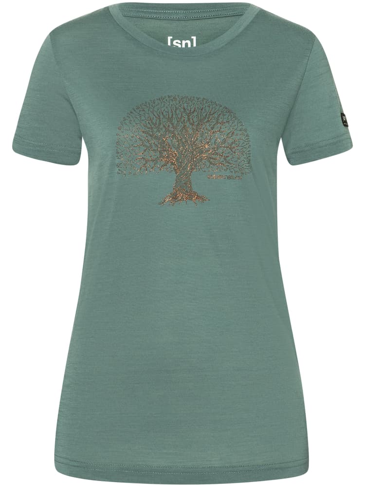 W Tree of Knowledge Tee T-Shirt super.natural 466423500361 Grösse S Farbe Hellgrün Bild-Nr. 1